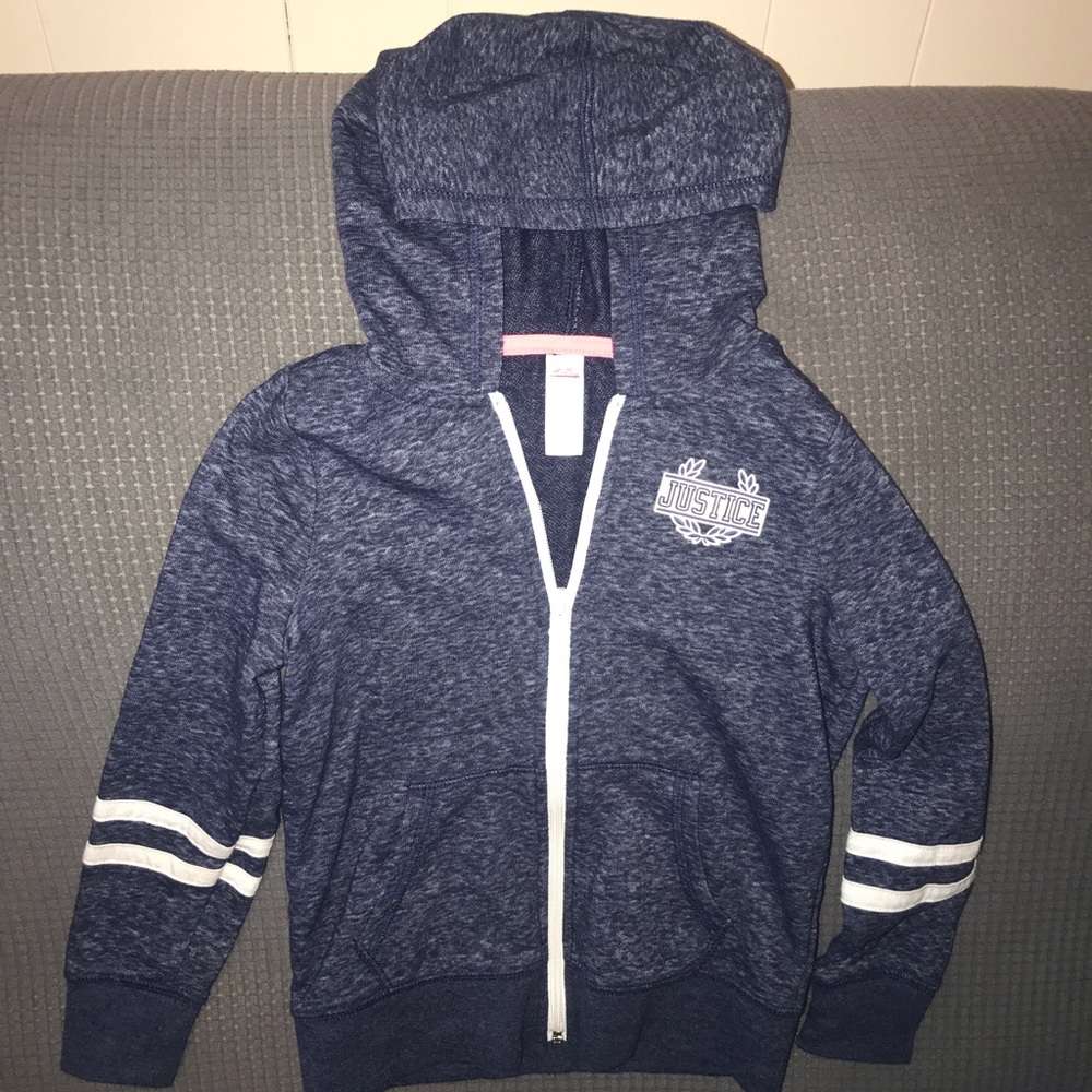 LAST CHANCE Justice zip up hoodie